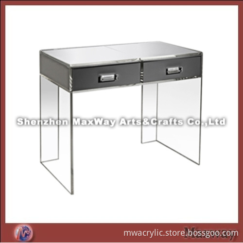 Transparent High Grade Acrylic Desk with 2 Drawers